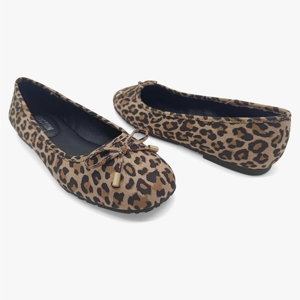Kenneth Cole REACTION Elstree Ballet Flats Leopard Print Size 10 - Picture 9 of 14